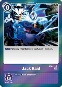 Jack Raid (Resurgence Booster Reprint) #BT4-111 C
