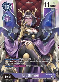 Lilithmon (Resurgence Booster Reprint) #BT3-091 SR