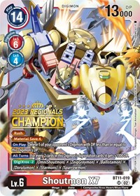 Shoutmon X7 (2023 Regionals Champion) #BT11-019 SR