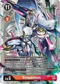 Siriusmon (Resurgence Booster Box Promotion Pack) #RB1-010 SR