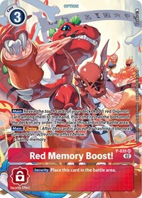 Red Memory Boost! - P-035 (Digimon Adventure Box 2) #P-035 SR