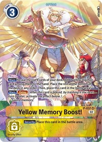 Yellow Memory Boost! - P-037 (Digimon Adventure Box 2) #P-037 SR
