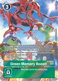 Green Memory Boost! - P-038 (Digimon Adventure Box 2) #P-038 SR