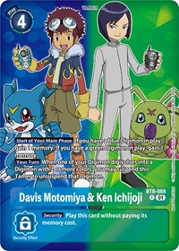 Davis Motomiya & Ken Ichijoji (Tamer Party Pack -The Beginning-) #BT8-088 R