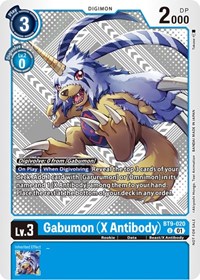 Gabumon (X Antibody) (Starter Deck 15 & 16 Pre-Release) #BT9-020 U