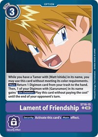Lament of Friendship #ST16-15 U