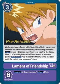 Lament of Friendship #ST16-15 U