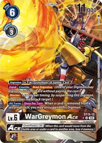 WarGreymon ACE (Alternate Art) #ST15-12 SR