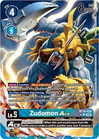 Zudomon ACE (English Exclusive Alternate Art) #BT14-026 SR