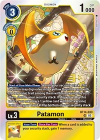 Patamon #BT14-033 SR