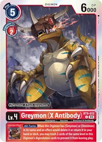 Greymon (X Antibody) (Blast Ace Pre-Release Winner) #BT9-012 C