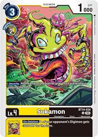 Sukamon #BT14-034 U