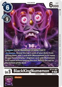 BlackKingNumemon #BT14-063 U