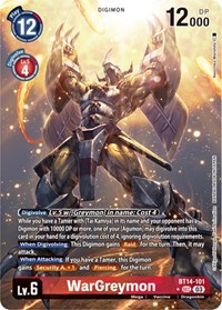 WarGreymon (Alternate Art) #BT14-101 SEC