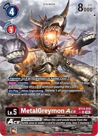 MetalGreymon ACE (Alternate Art) #BT14-014 SR