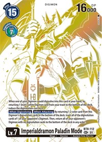 Imperialdramon Paladin Mode (Blast Ace Special Edition) #BT8-112 SEC