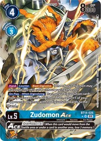 Zudomon ACE (Alternate Art) #BT14-026 SR