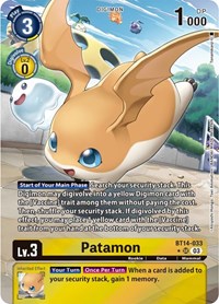 Patamon (Alternate Art) #BT14-033 SR