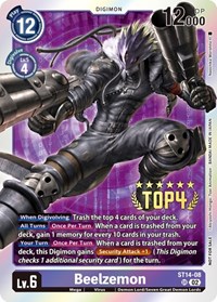 Beelzemon (Digimon 3-On-3 Top 4) #ST14-08 SR
