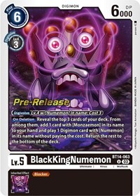 BlackKingNumemon #BT14-063 U