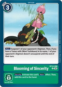 Blooming of Sincerity #BT14-096 U