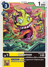 Sukamon #BT14-034 U