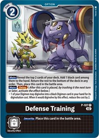 Defense Training (Blast Ace Box Topper) #P-107 P