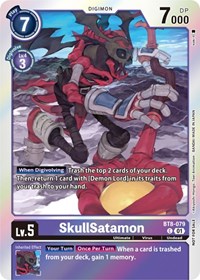 SkullSatamon (Blast Ace Double Pack Set) #BT8-079 C