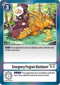 Emergency Program Shutdown! (Blast Ace Double Pack Set) #EX1-072 R