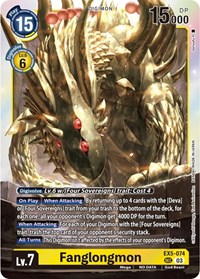 Fanglongmon (Textured) #EX5-074 SEC