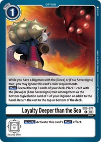 Loyalty Deeper than the Sea #EX5-071 C