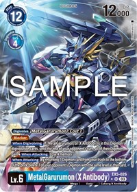 MetalGarurumon (X Antibody) (1 Star Alternate Art) #EX5-026 SR