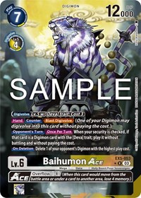 Baihumon ACE (Alternate Art) #EX5-053 R