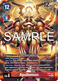 Apollomon (Alternate Art) #EX5-014 SR