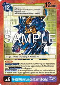 MetalGarurumon (X Antibody) (2 Star Alternate Art) #EX5-026 SR
