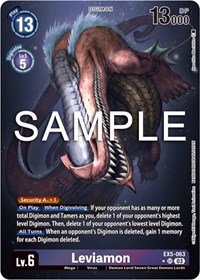 Leviamon (Alternate Art) #EX5-063 SR
