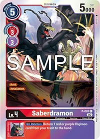Saberdramon - P-091 (3rd Anniversary Update Pack) #P-091 P