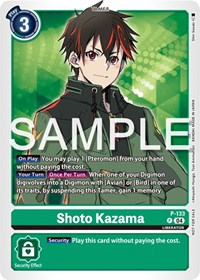 Shoto Kazama (Digimon Liberator Promotion Pack) #P-133 P
