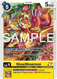 ShoeShoemon (Digimon Liberator Promotion Pack) #P-135 P