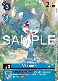 Veemon - BT2-021 (Digimon Illustration Competition Pack 2023) #BT2-021 C