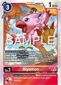 Biyomon #BT15-007 SR