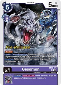 Gesomon #BT15-074 U
