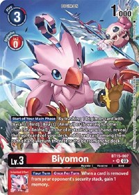Biyomon (Alternate Art) #BT15-007 SR