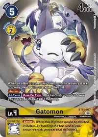 Gatomon (Alternate Art) #BT15-037 SR