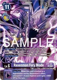 Rasenmon Fury Mode (Official Tournament Pack Vol.12) #BT8-081 U