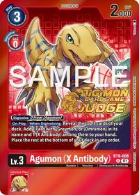 Agumon (X Antibody) (Judge Pack 5) #BT9-008 U
