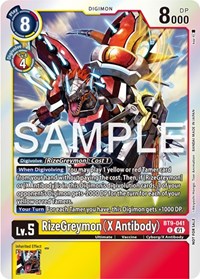 RizeGreymon (X Antibody) (Event Pack 6) #BT9-041 R
