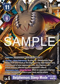 Belphemon: Sleep Mode (Event Pack 6) #BT13-088 R