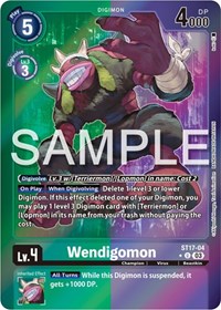 Wendigomon (Advanced Deck Set Double Typhoon Secret Pack) #ST17-04 U