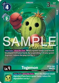 Togemon (2024 Regionals Participant) #BT14-046 U